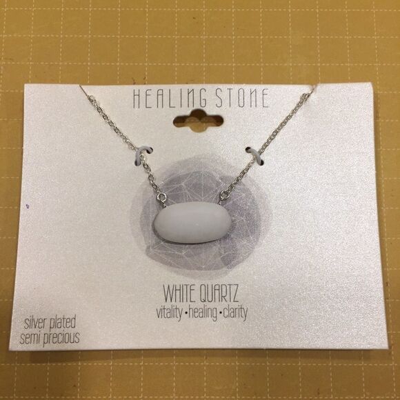 Healing Stone Semi Precious White Quartz - Picture 6 of 6